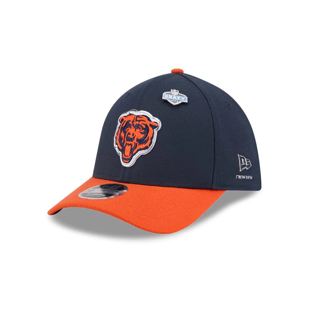Chicago Bears NFL Draft 2026 Navy 39THIRTY M-Crown Stretch Fit Cap-klyvox