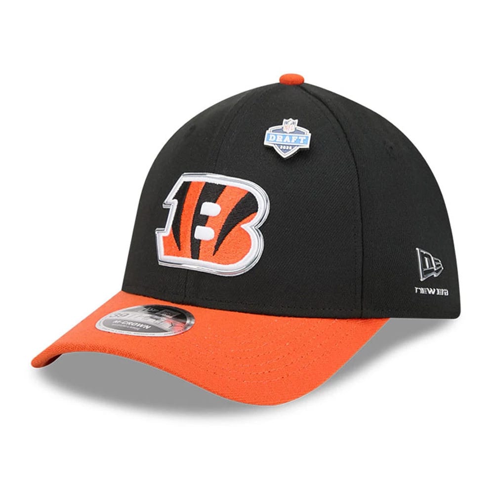 Cincinnati Bengals NFL Draft 2026 Black 39THIRTY M-Crown Stretch Fit Cap-klyvox