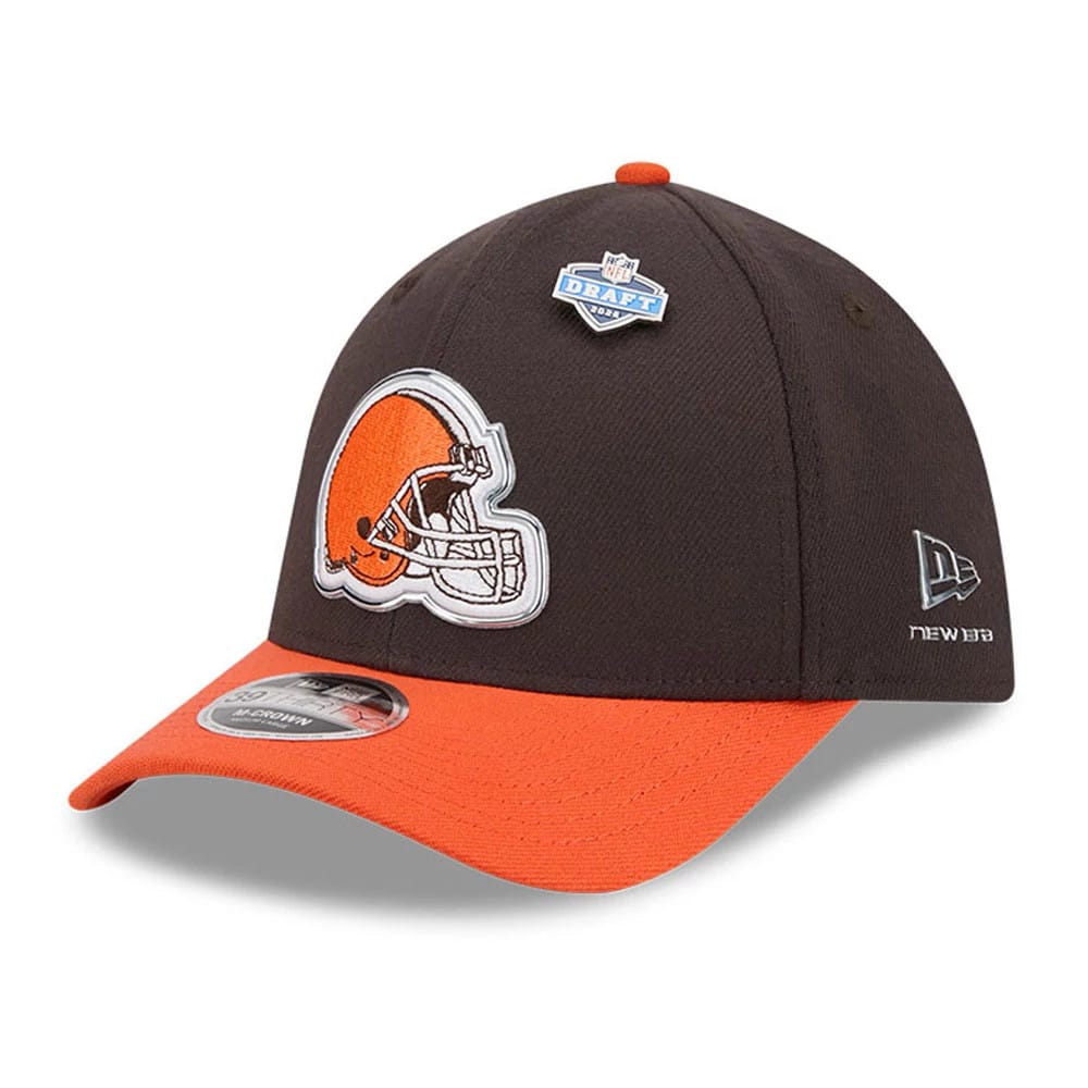 Cleveland Browns NFL Draft 2026 Dark Brown 39THIRTY M-Crown Stretch Fit Cap-klyvox