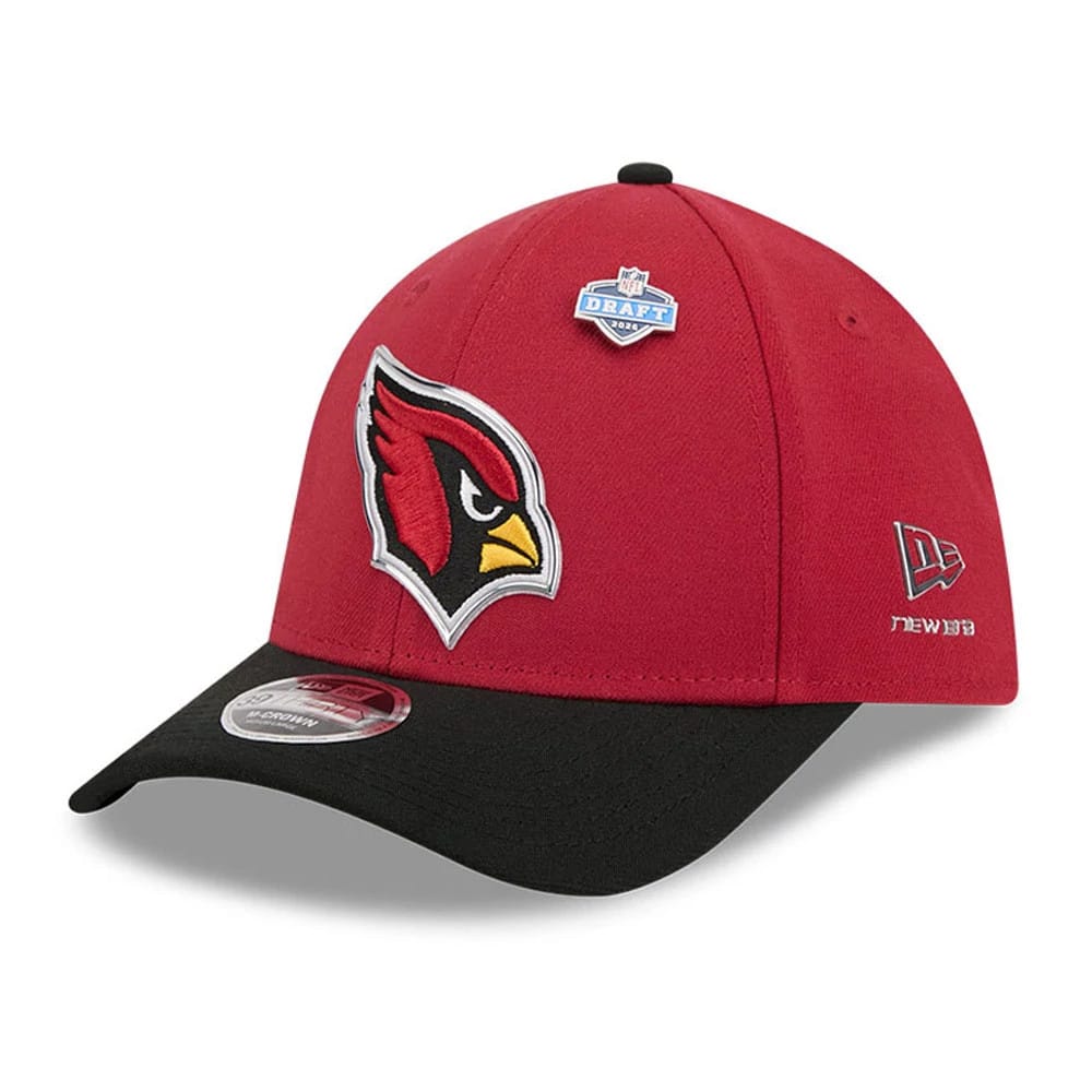 Arizona Cardinals NFL Draft 2026 Dark Red 39THIRTY M-Crown Stretch Fit Cap-klyvox
