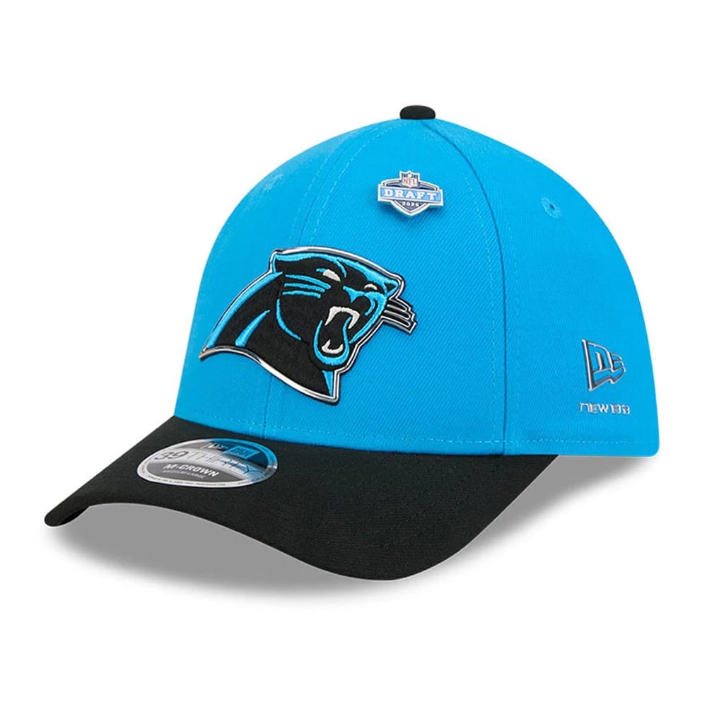 Carolina Panthers NFL Draft 2026 Blue 39THIRTY M-Crown Stretch Fit Cap-klyvox