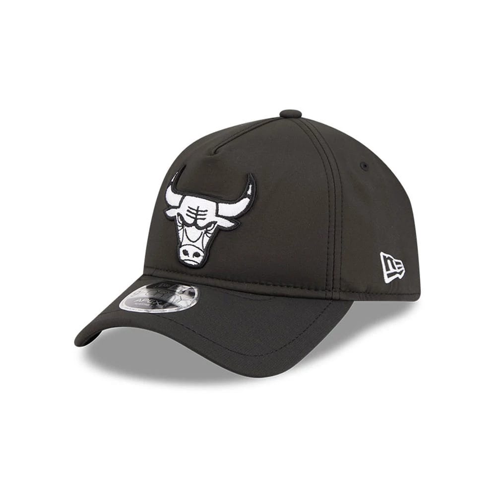 Chicago Bulls NBA Quickstrike Black 9FORTY Apex Adjustable Cap-klyvox