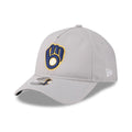 Milwaukee Brewers MLB Quickstrike Grey 9FORTY Apex Adjustable Cap-klyvox