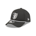 Las Vegas Raiders NFL Quickstrike Black 9FORTY Apex Adjustable Cap-klyvox