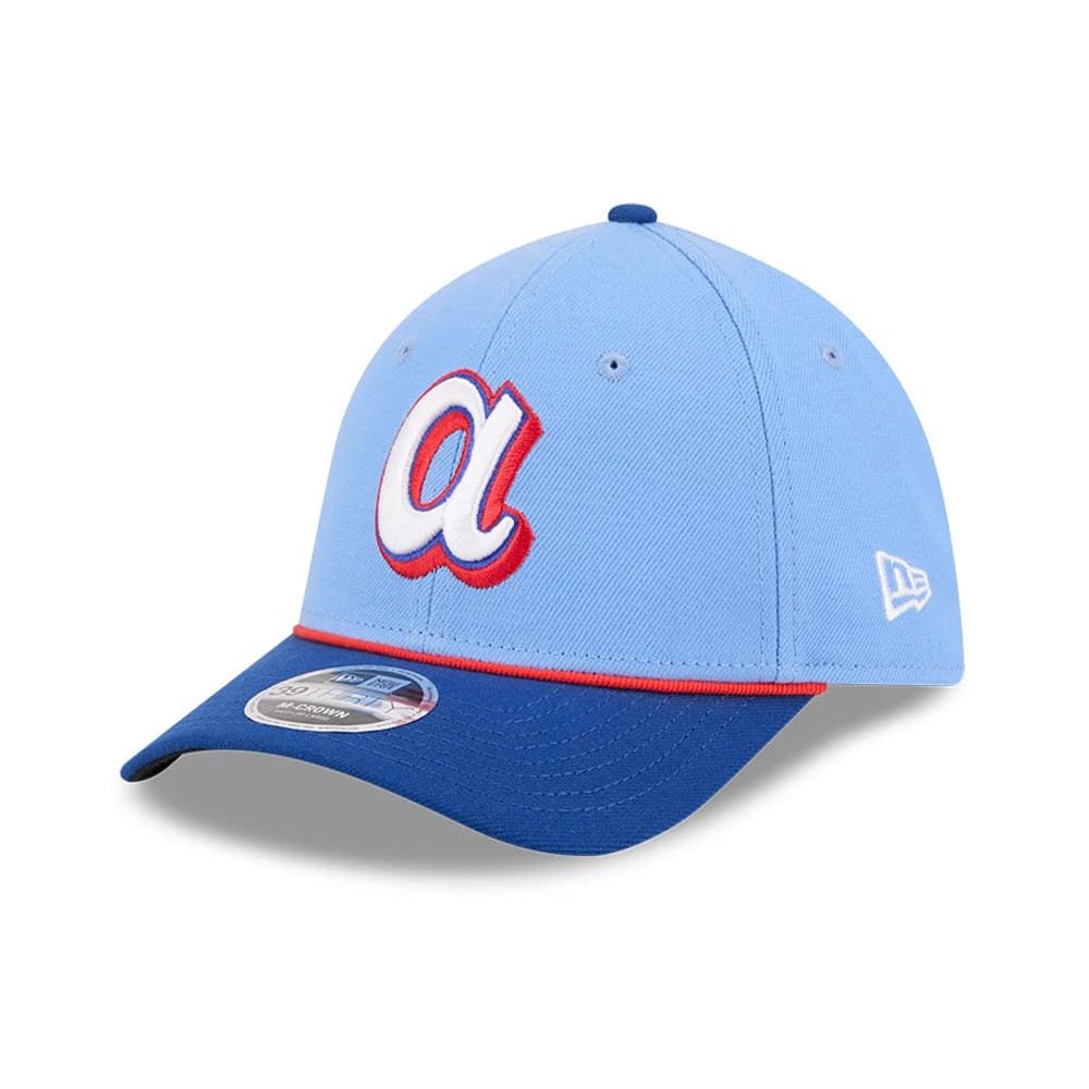 Atlanta Braves MLB City Connect Blue 39THIRTY M-Crown Stretch Fit Cap-klyvox