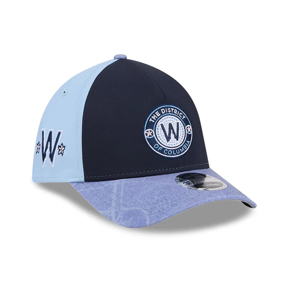 Nationals MLB City Connect Navy 39THIRTY M-Crown A-Frame Stretch Fit Cap-klyvox