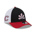 Reds MLB City Connect Black 39THIRTY M-Crown A-Frame Stretch Fit Cap-klyvox