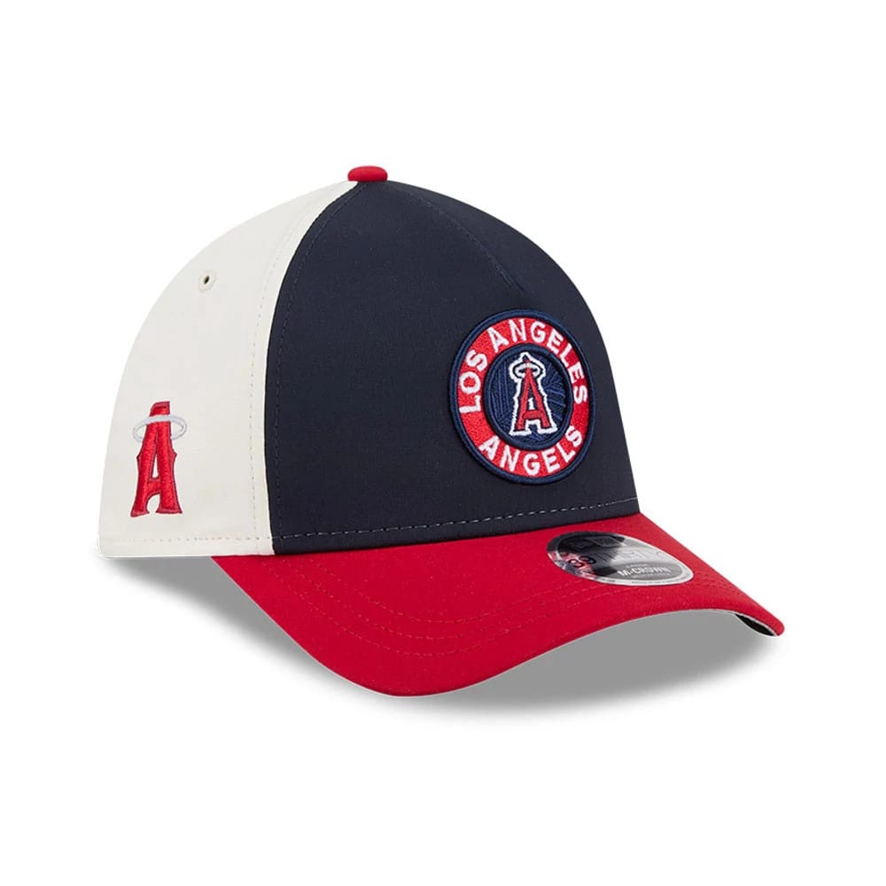 Angels MLB City Connect Navy 39THIRTY M-Crown A-Frame Stretch Fit Cap-klyvox