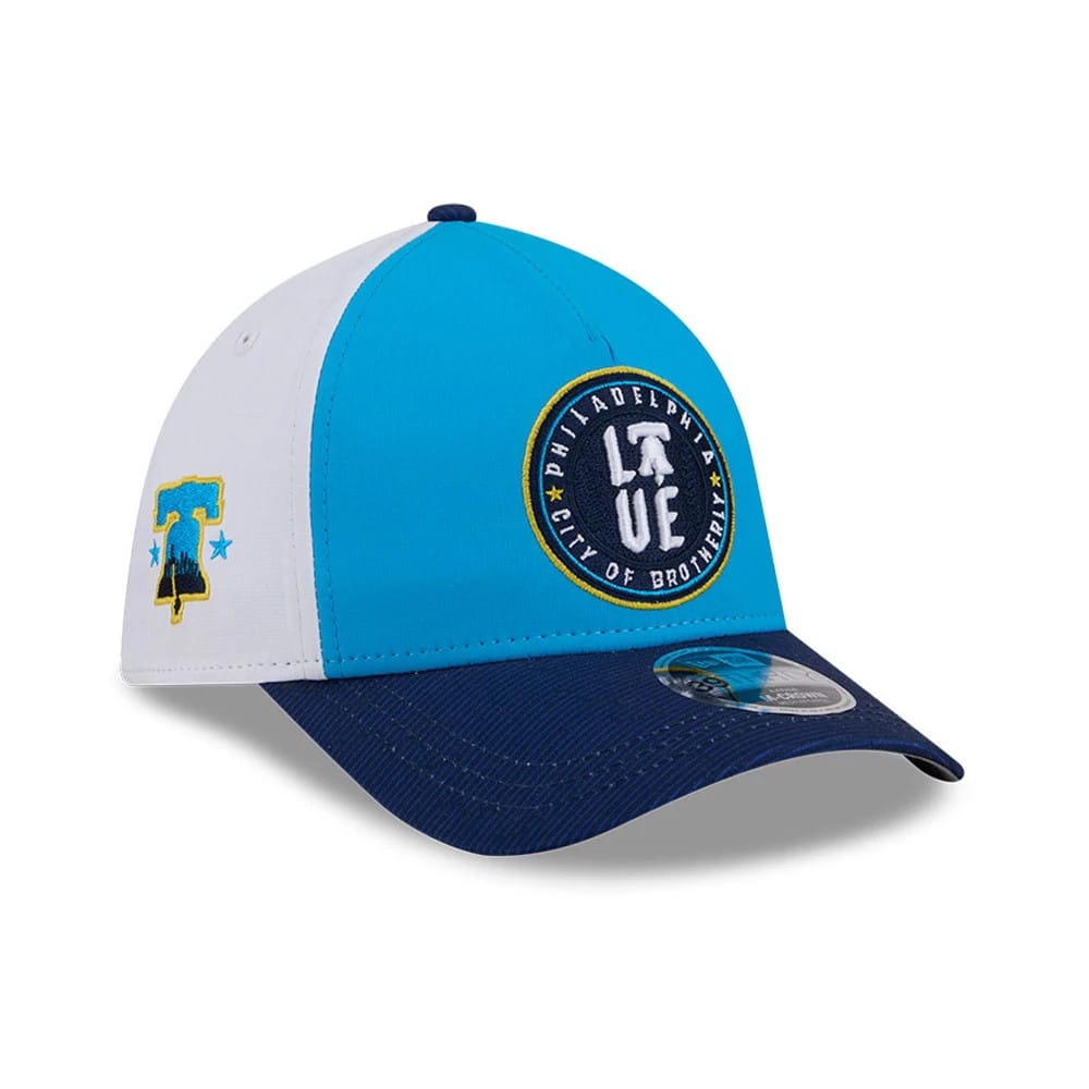 Phillies MLB City Connect Blue 39THIRTY M-Crown A-Frame Stretch Fit Cap-klyvox