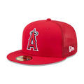 LA Angels MLB Batting Practice 2026 Red 59FIFTY Fitted Cap-klyvox