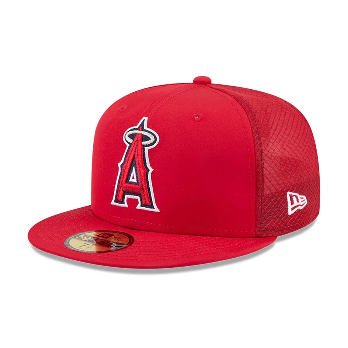 LA Angels MLB Batting Practice 2026 Red 59FIFTY Fitted Cap-klyvox