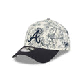 Atlanta Braves MLB Spring Floral Navy 9FORTY A-Frame Adjustable Cap-klyvox