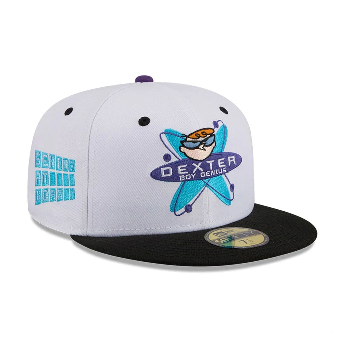 Dexter's Laboratory Genius At Work White 59FIFTY Fitted Cap-klyvox