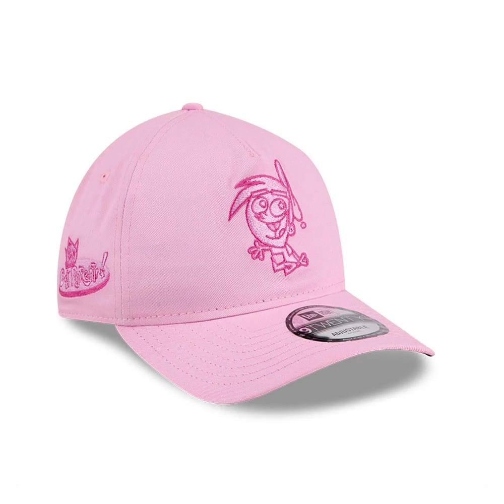 Nickelodeon Fairly Oddparents Pastel Pink 9TWENTY A-Frame Adjustable Cap-klyvox