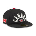 WBC Canada Classical Script Black Retro Crown 59FIFTY Fitted Cap-klyvox
