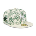 New York Mets MLB Spring Floral White 59FIFTY Fitted Cap-klyvox