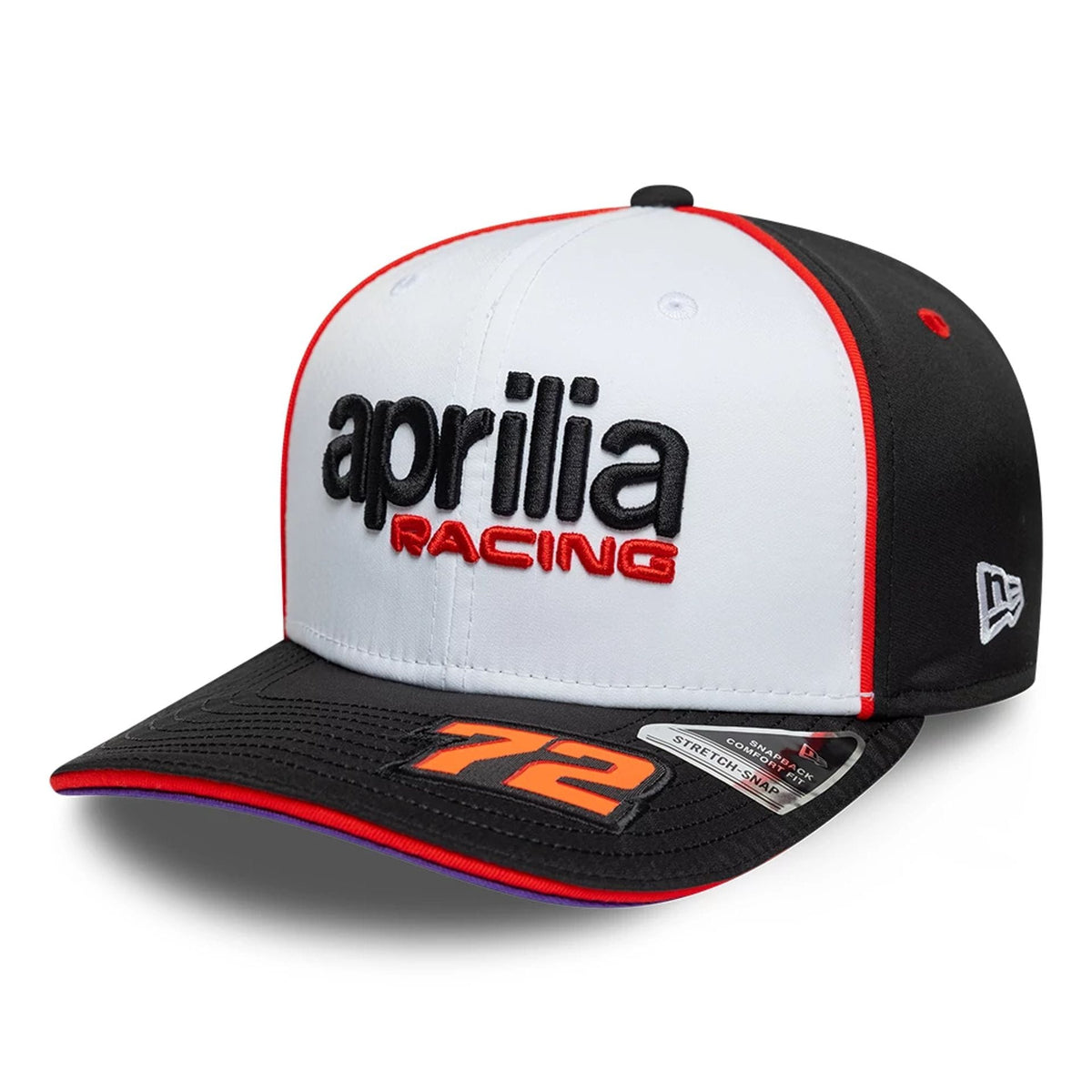 Aprilia Replica Marco Bezzecchi White 9SEVENTY Stretch Snap Adjustable Cap-klyvox