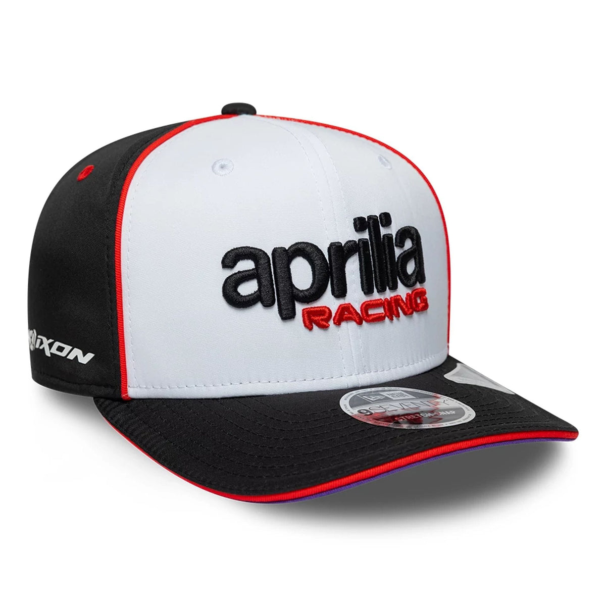 Aprilia Team White 9SEVENTY Stretch Snap Adjustable Cap-klyvox
