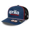 Aprilia Replica Jorge Martin Austin Race Special Blue 9SEVENTY Stretch Snap Adjustable Cap-klyvox
