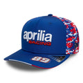Aprilia Replica Jorge Martin Le Mans Race Special Blue 9SEVENTY Stretch Snap Adjustable Cap-klyvox