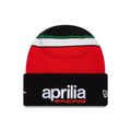 Aprilia Team Black Cuff Knit Beanie Hat-klyvox