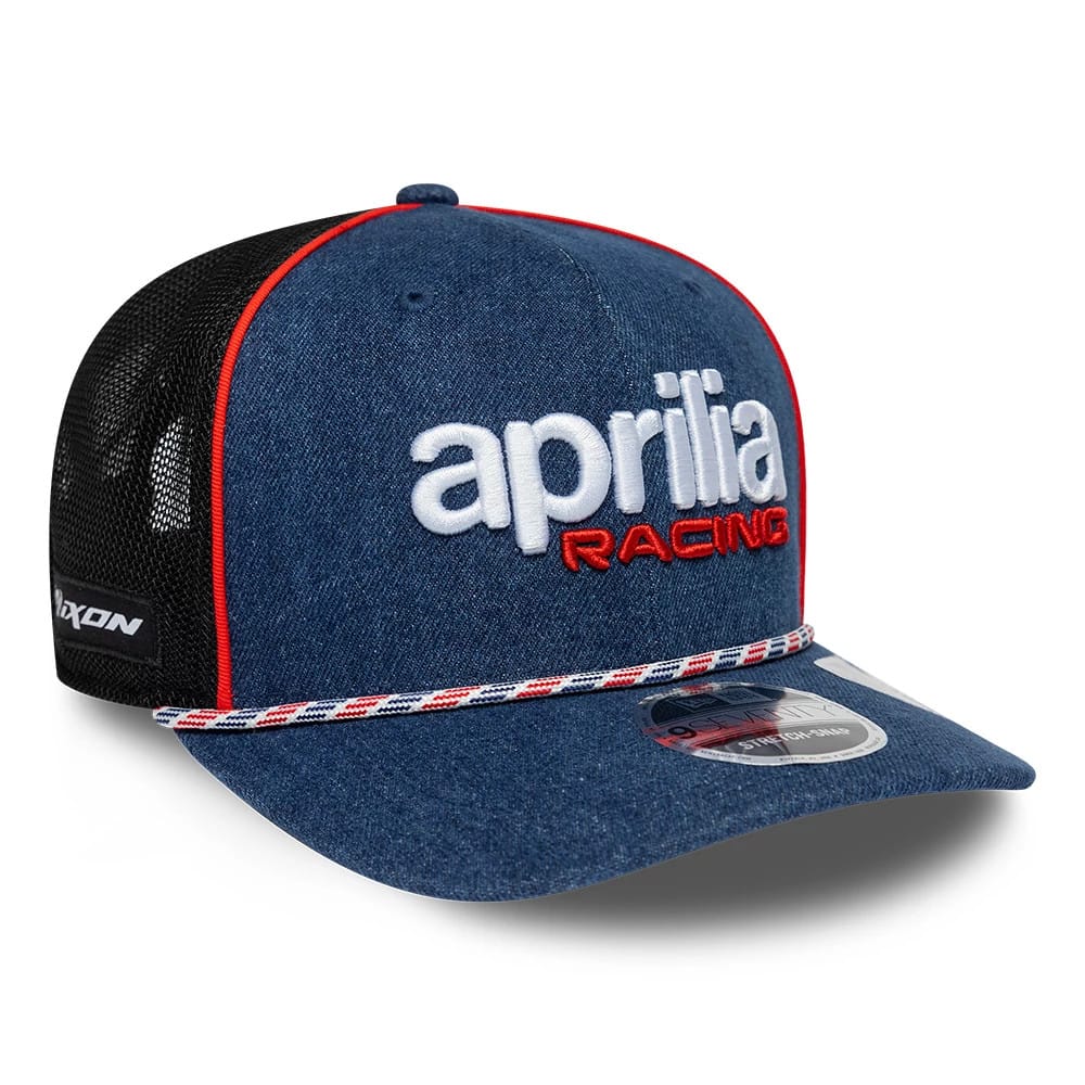 Aprilia Replica Austin Race Special Blue 9SEVENTY Stretch Snap Adjustable Cap-klyvox