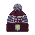 Aston Villa FC Dark Red Bobble Knit Beanie Hat-klyvox
