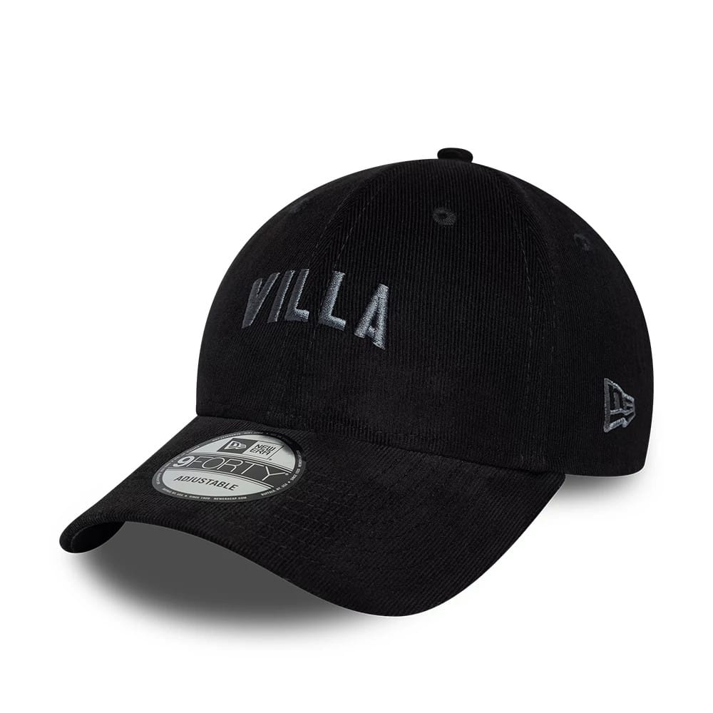 Aston Villa FC Cord Black 9FORTY Adjustable Cap-klyvox