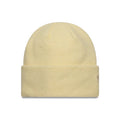 New Era Mohair Pastel Yellow Wide Cuff Knit Beanie Hat-klyvox