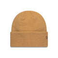 New Era Mohair Light Beige Wide Cuff Knit Beanie Hat-klyvox