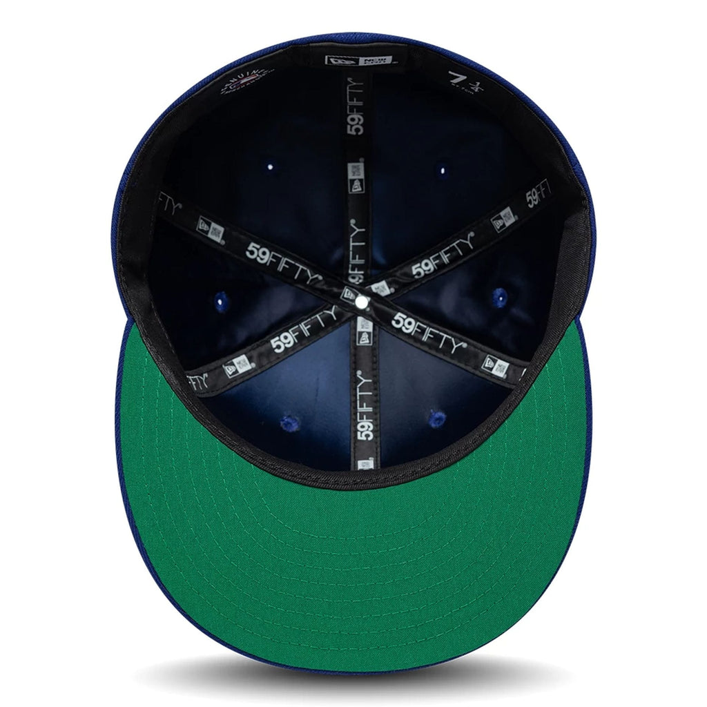 LA Dodgers MLB Sidepatch Satin Lined Dark Blue 59FIFTY Fitted Cap-klyvox