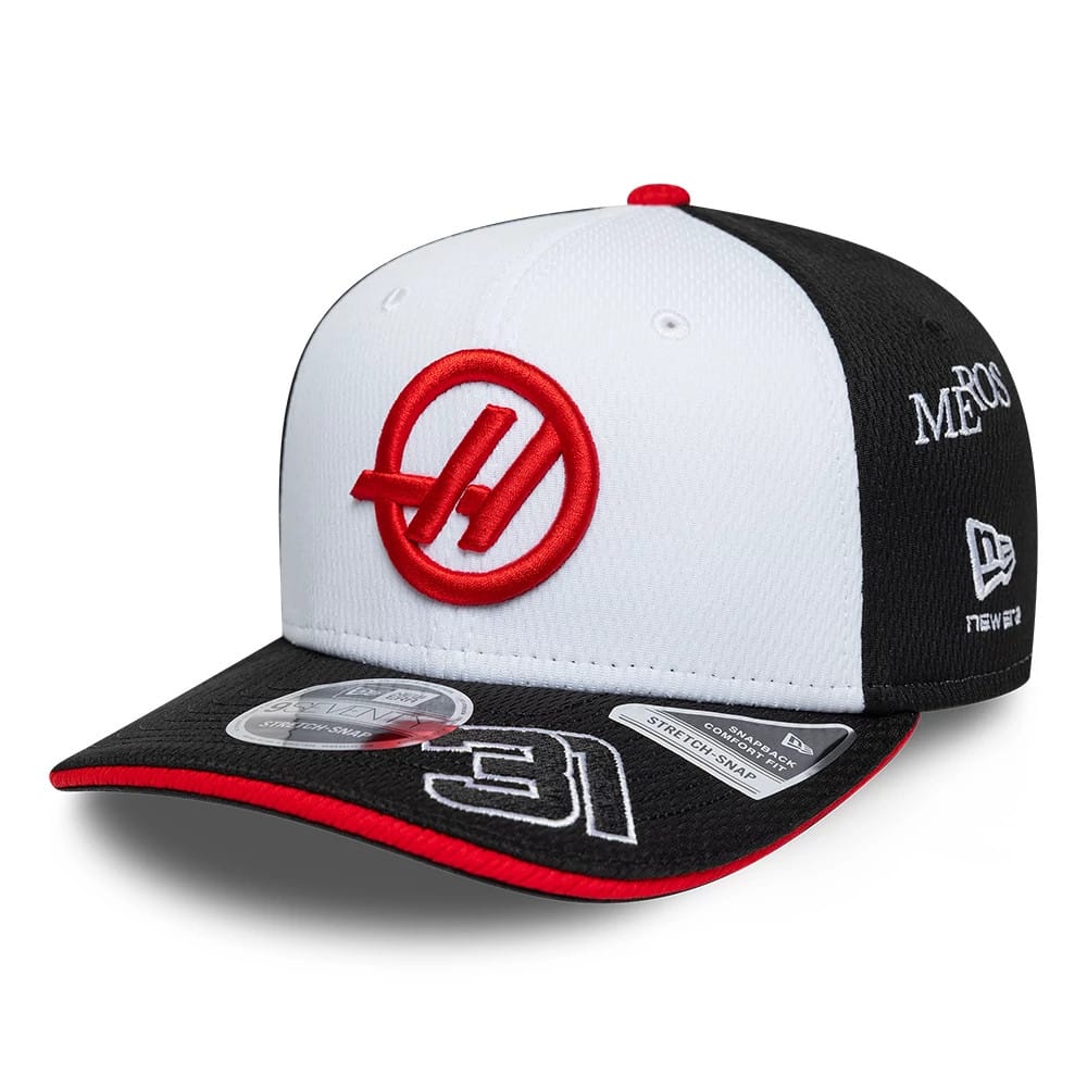 TGR Haas F1 Esteban Ocon Black 9SEVENTY Stretch Snap Adjustable Cap-klyvox