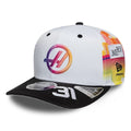 TGR Haas F1 Esteban Ocon Miami Race Special White 9SEVENTY Stretch Snap Cap-klyvox
