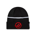 TGR Haas F1 Team Black Cuff Knit Beanie Hat-klyvox