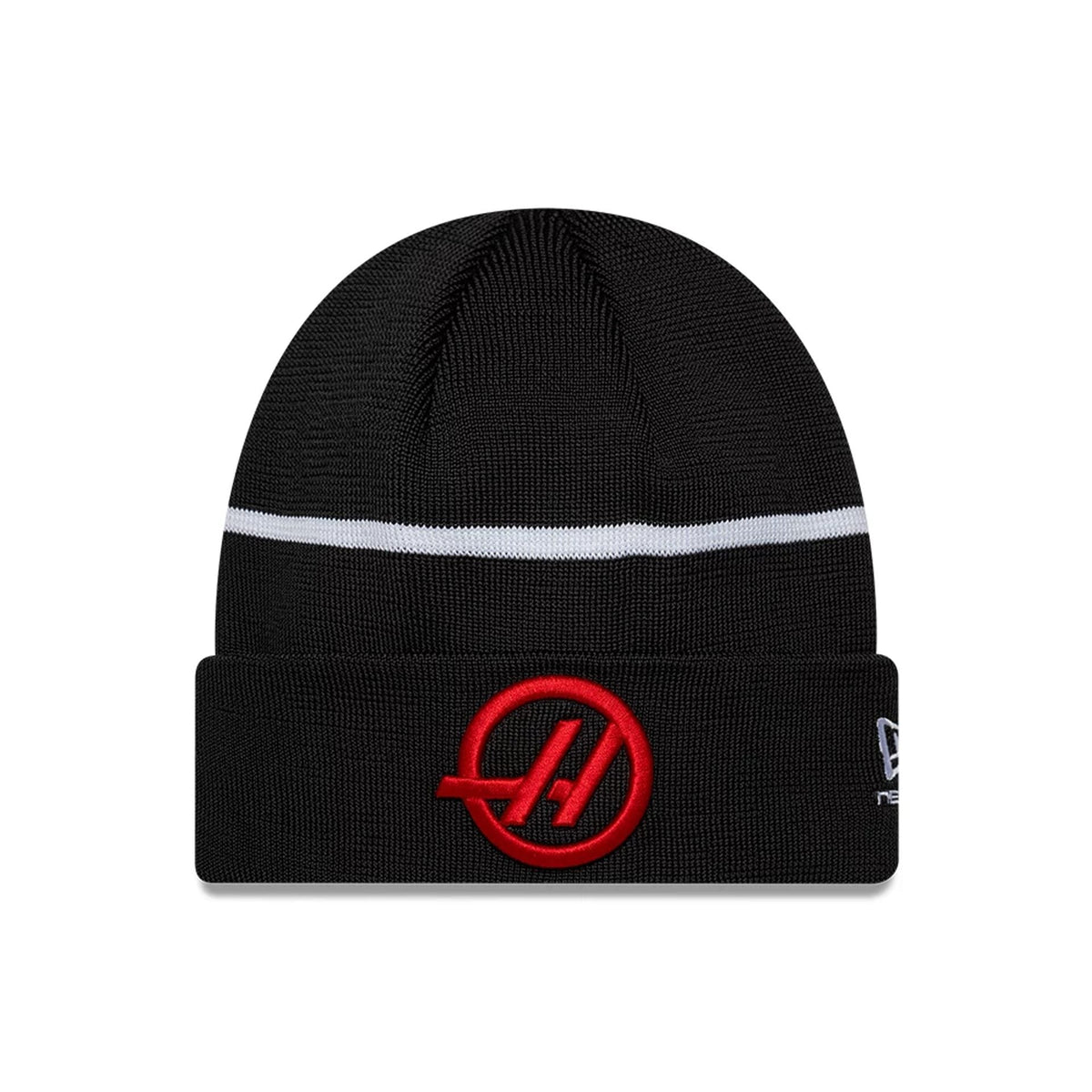TGR Haas F1 Team Black Cuff Knit Beanie Hat-klyvox