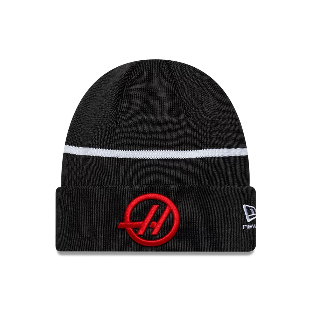 TGR Haas F1 Oliver Bearman Black Cuff Knit Beanie Hat-klyvox