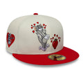Tom & Jerry Heart Cream 59FIFTY Fitted Cap-klyvox