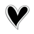 New Era Heart Black Pin Badge-klyvox