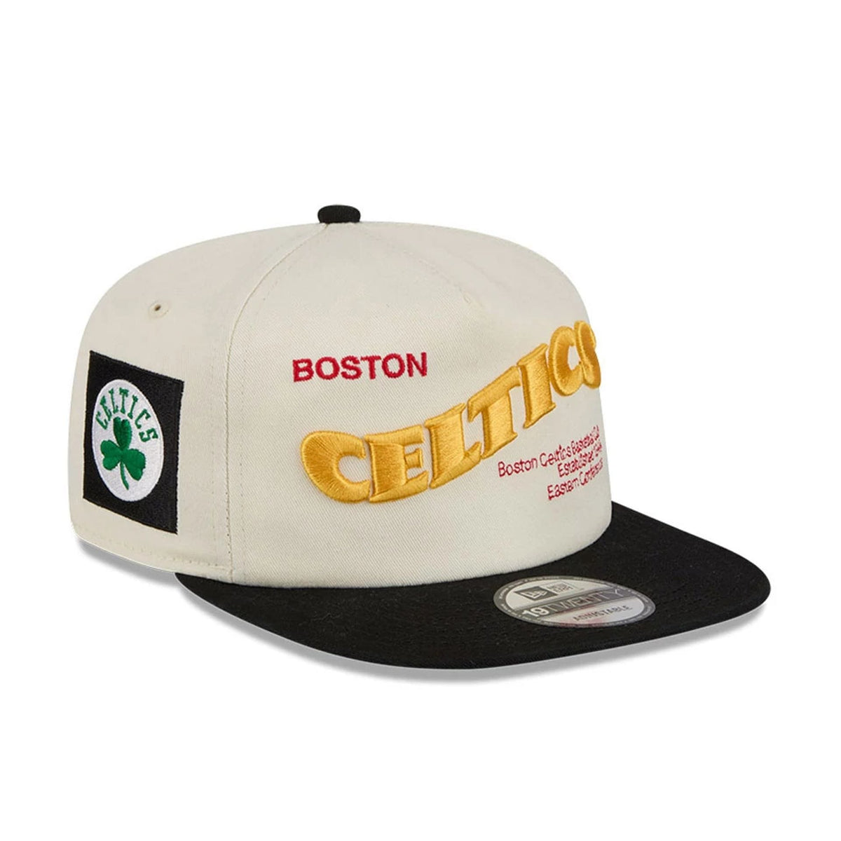 Boston Celtics NBA Conference Script White 19TWENTY Adjustable Cap-klyvox