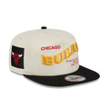 Chicago Bulls NBA Conference Script White 19TWENTY Adjustable Cap-klyvox