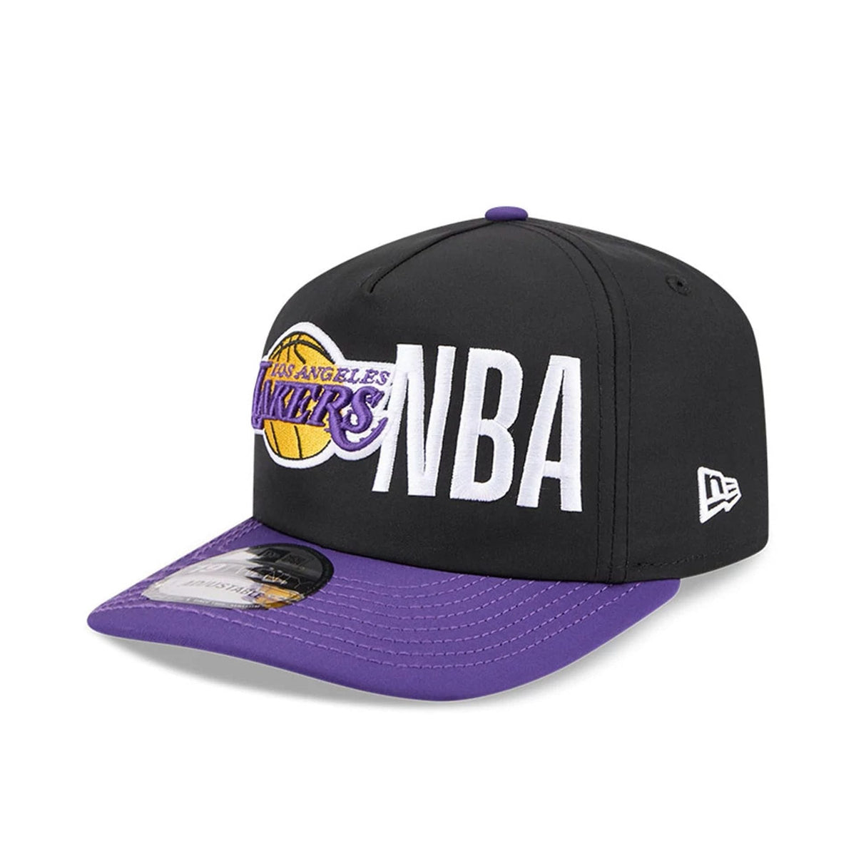 LA Lakers NBA Team Logo Black 19TWENTY Adjustable Cap-klyvox