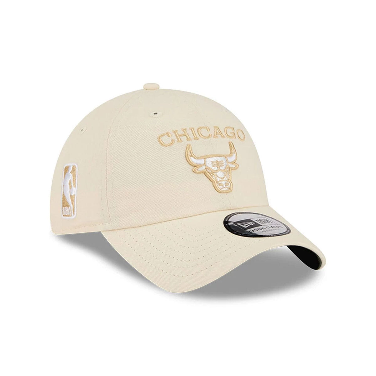 Chicago Bulls NBA Team Logo Beige Casual Classic Adjustable Cap-klyvox
