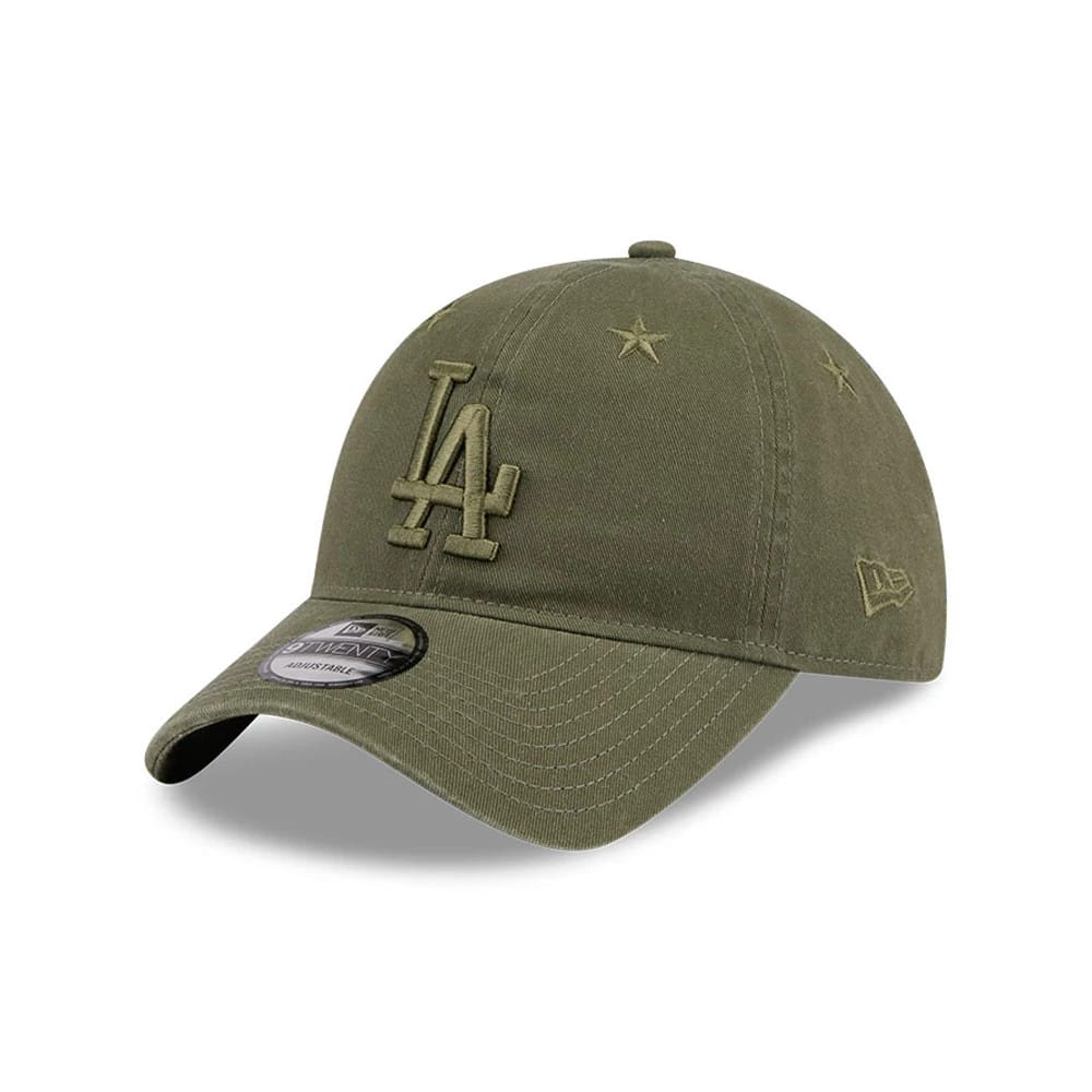 LA Dodgers MLB Starry Eyelet Green 9TWENTY Adjustable Cap-klyvox