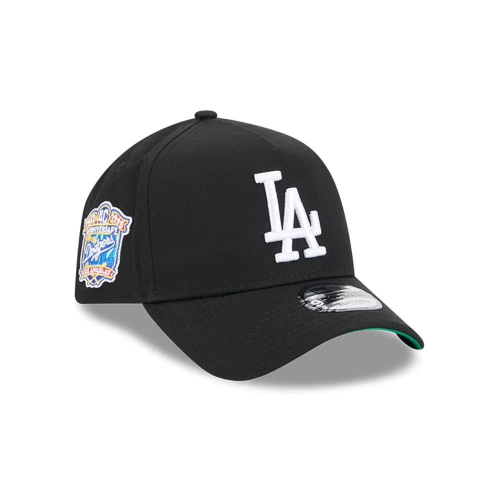 Dodgers MLB Cooperstown Anniversary Black 9FORTY A-Frame Adjustable Cap-klyvox