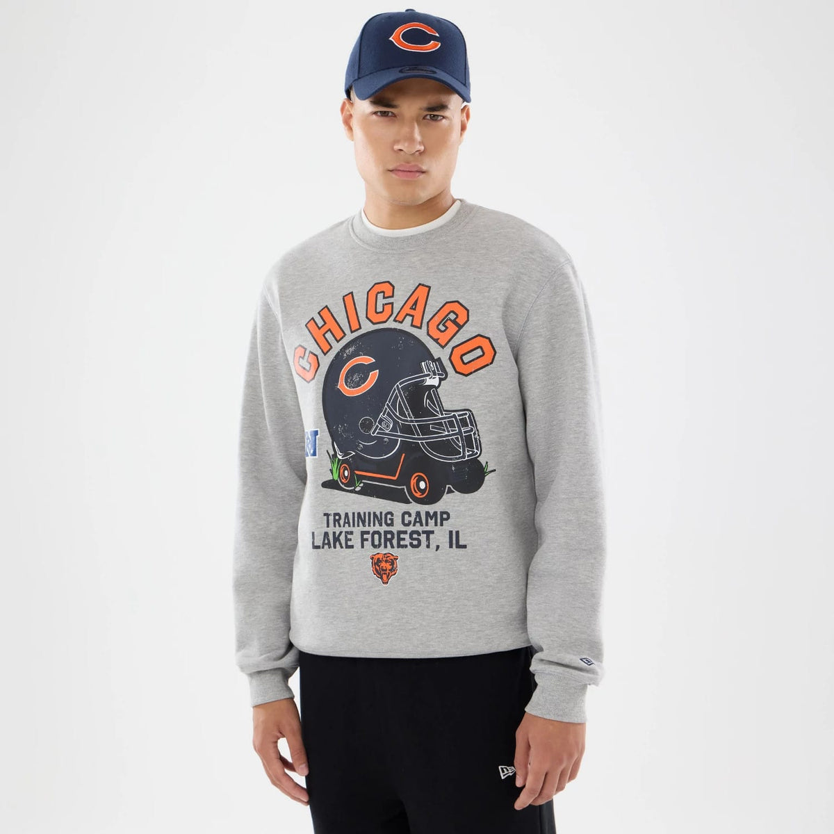 Chicago Bears NFL Training 2026 Grey Crew Neck Sweater-klyvox