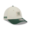 Green Bay Packers NFL Training 2026 White 39THIRTY M-Crown Stretch Fit Cap-klyvox