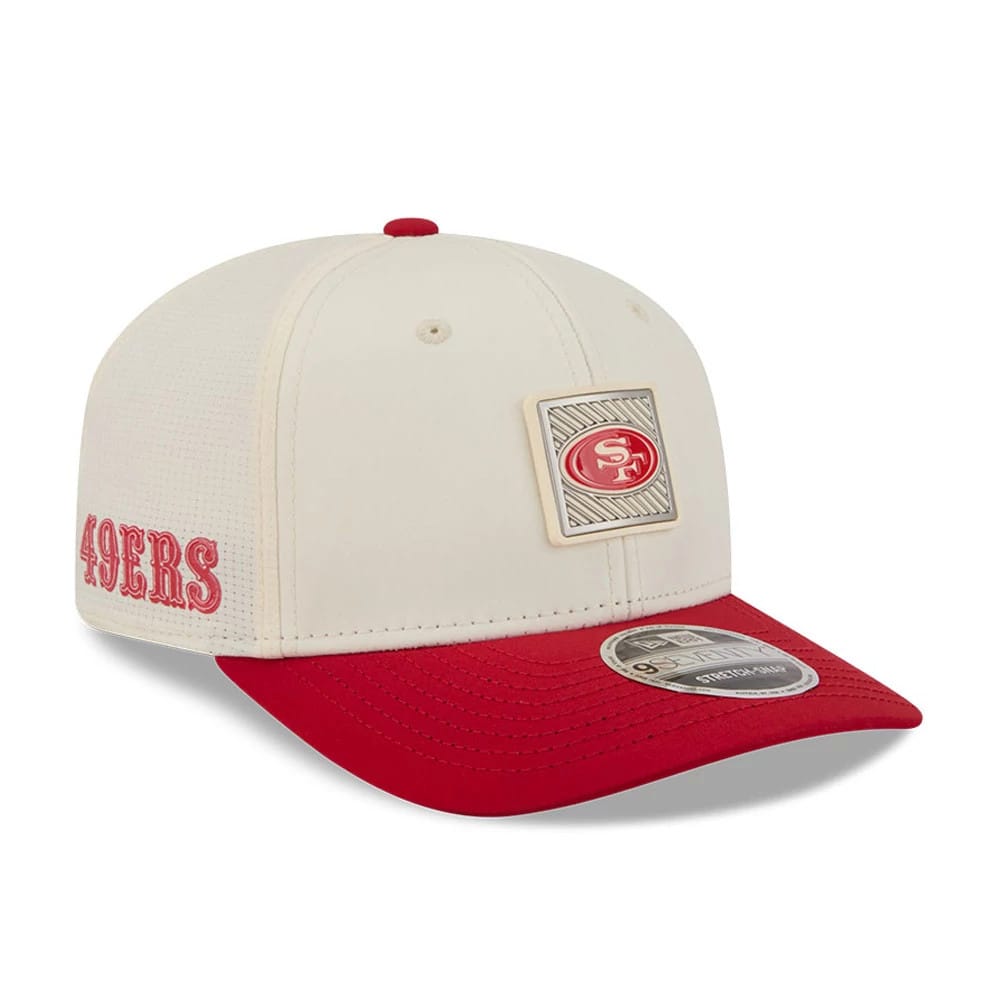 49ers NFL Training 2026 White 9SEVENTY Stretch Snap Adjustable Cap-klyvox
