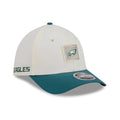 Eagles NFL Training 2026 White 39THIRTY M-Crown Stretch Fit Cap-klyvox