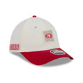 49ers NFL Training 2026 White 39THIRTY M-Crown Stretch Fit Cap-klyvox