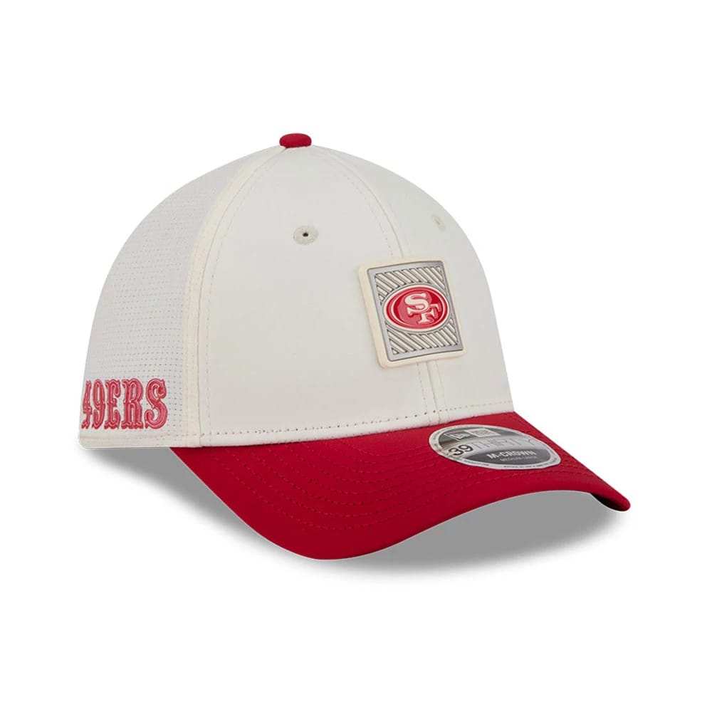 49ers NFL Training 2026 White 39THIRTY M-Crown Stretch Fit Cap-klyvox